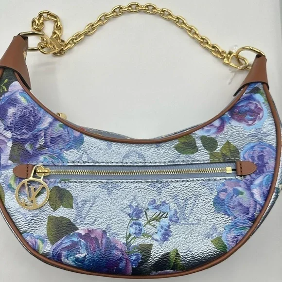 Louis Vuitton LV Garden Metallic Monogram Loop PM Bag Blue Limited Edition - Picture 3 of 15